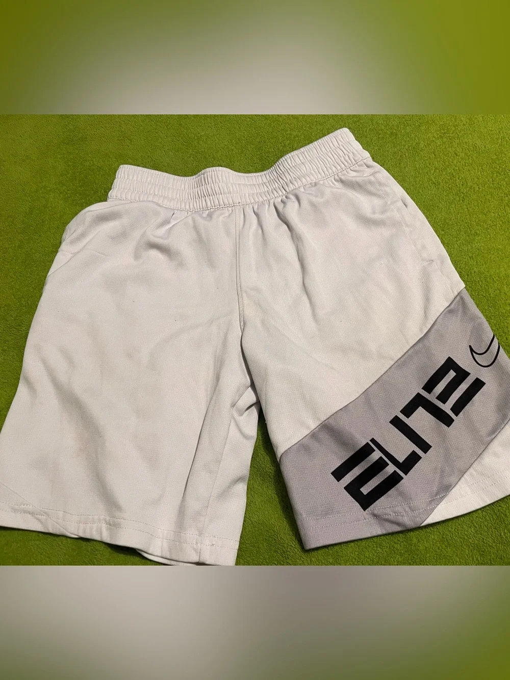 Nike elite white shorts